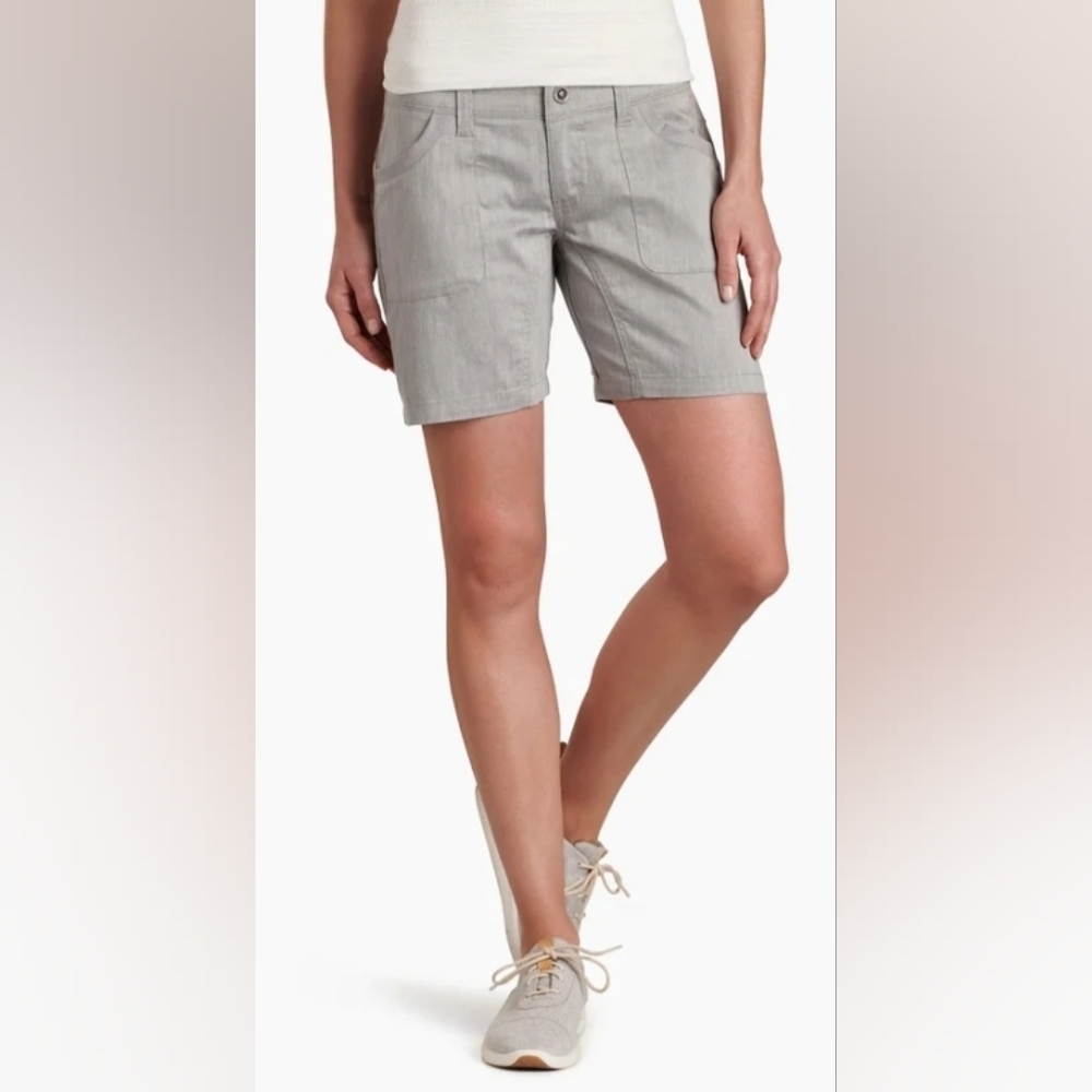 Kuhl Women’s Light Grey Cabo 7 in Short Size 10 Like New Condition